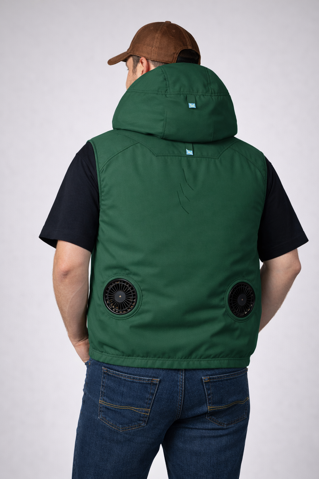 24V Battery-Powered Fan-Cooled Vest Complete Cooling System