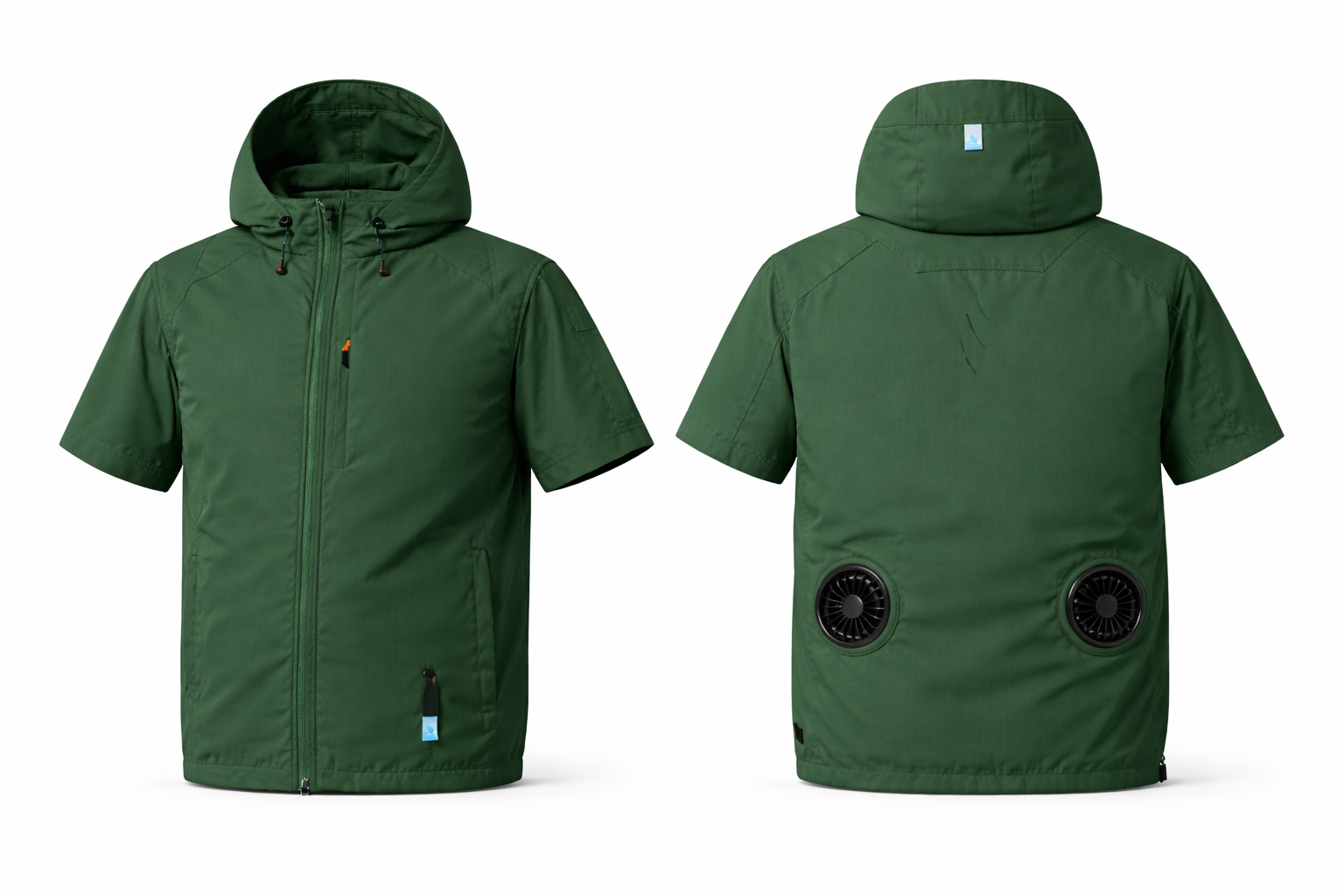 24V Battery-Powered Fan-Cooled Short Sleeve Complete Cooling System