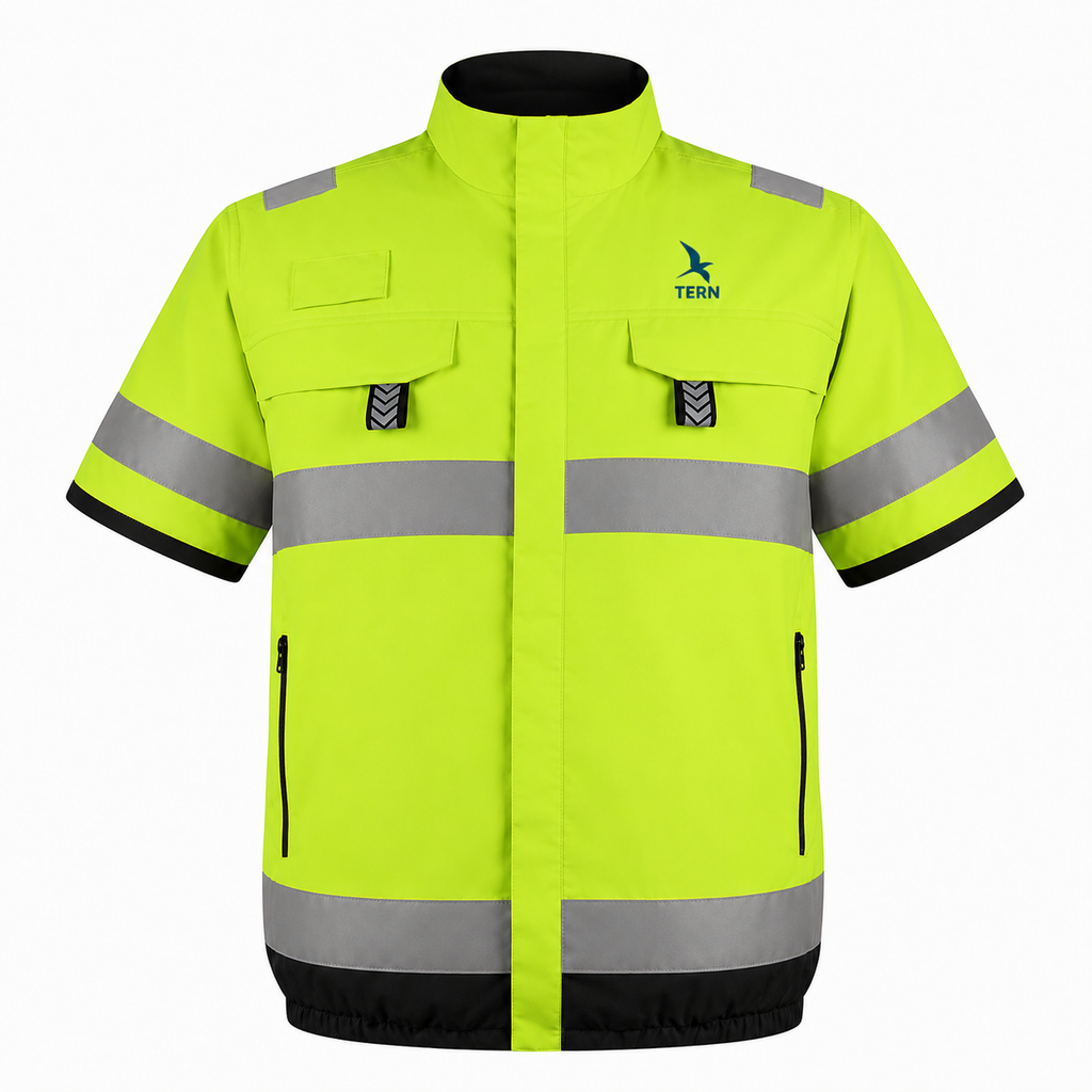 PRE ORDER: 30V Battery-Powered High Vis Fan-Cooled Short Sleeve Complete Cooling System (Copy)