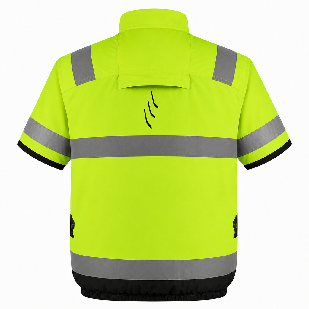 PRE ORDER: 30V Battery-Powered High Vis Fan-Cooled Short Sleeve Complete Cooling System (Copy)