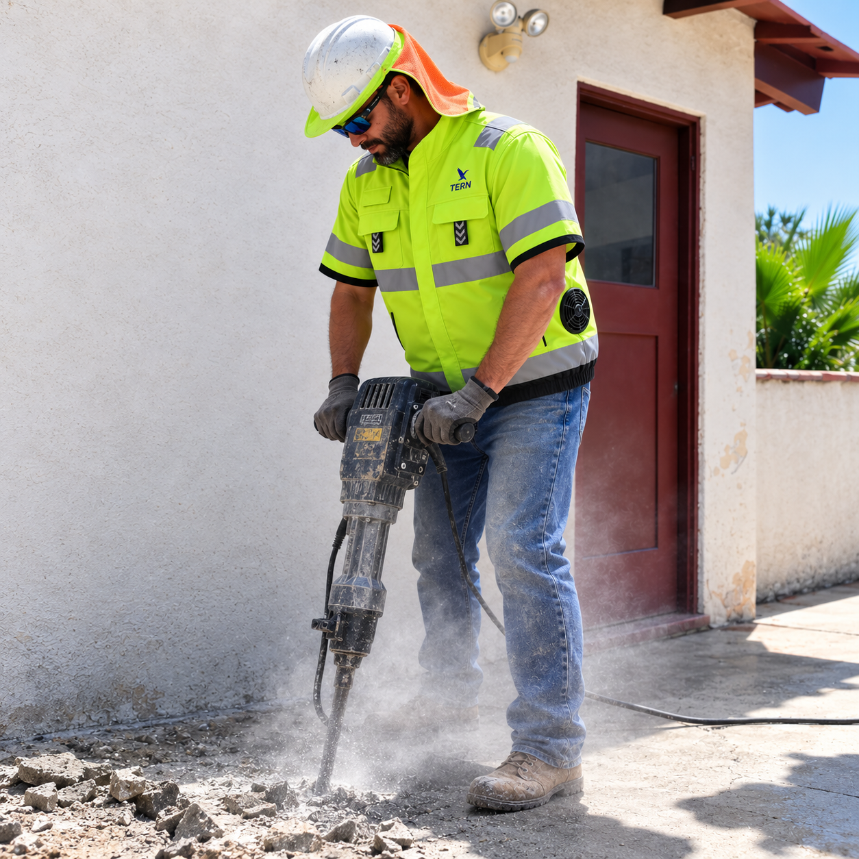 PRE ORDER: 30V Battery-Powered High Vis Fan-Cooled Short Sleeve Complete Cooling System (Copy)