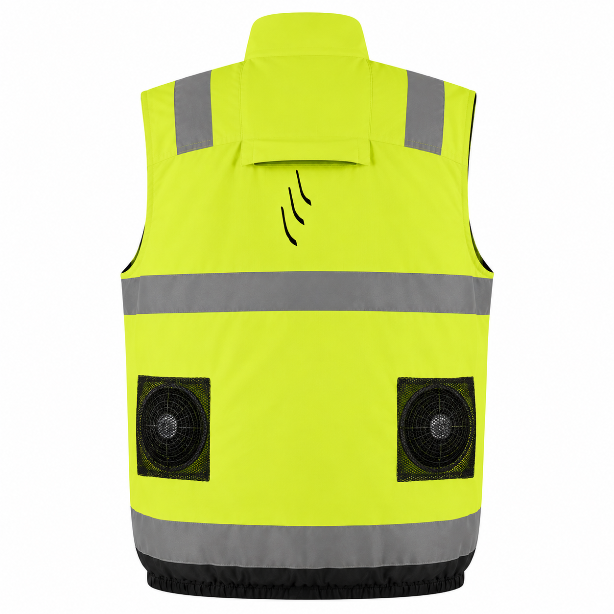 30V Battery-Powered High Vis Fan-Cooled Vest Complete Cooling System