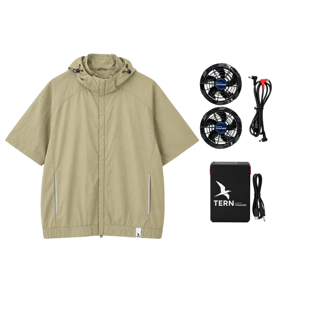 30V Battery-Powered Fan-Cooled Short Sleeve Complete Cooling System
